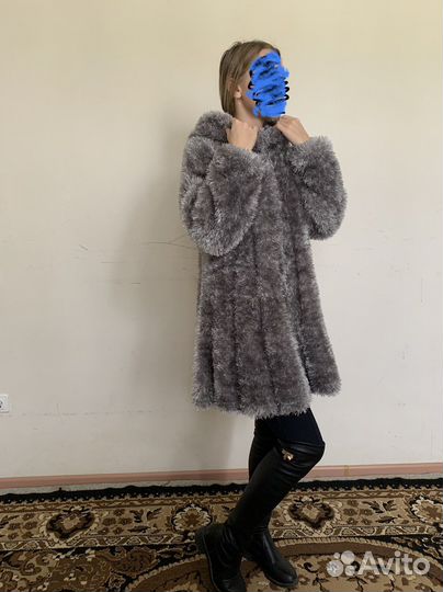 Вязанная шуба