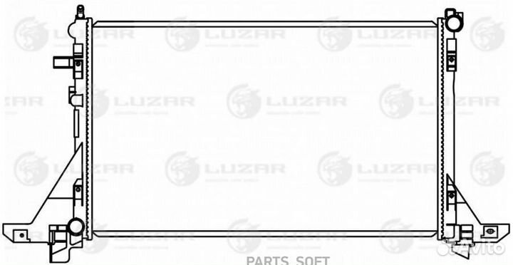 Luzar LRC0967 Радиатор охл. для а/м Renault Master