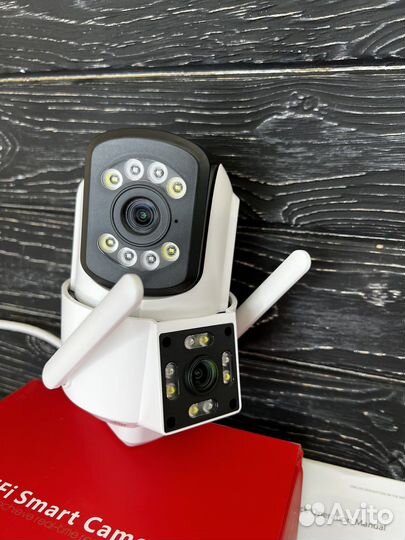 Уличная видеокамера Wi-Fi с двумя объективами