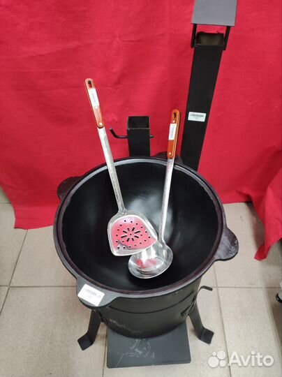 Казан + печь с трубой + шумовка