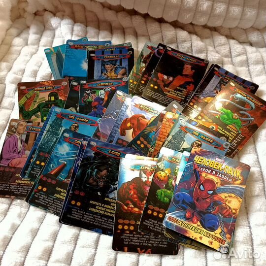 Карточки человек паук герои и злодеи