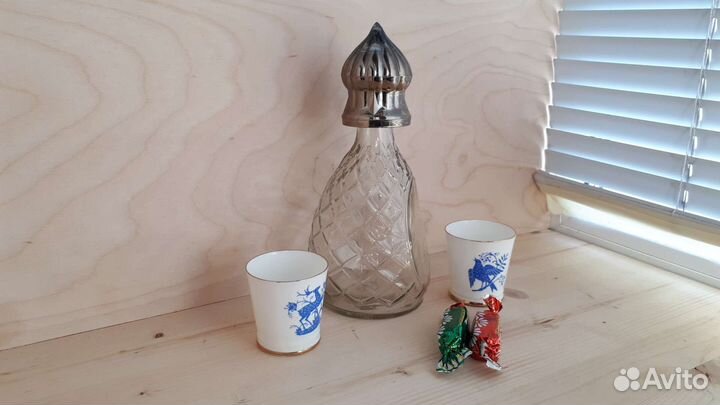 Графин штоф + стопки лфз СССР