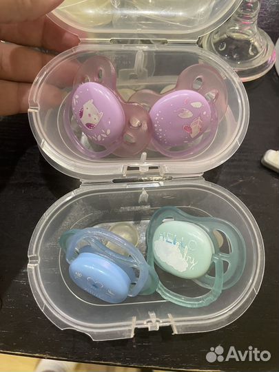 Детские бутылочки, соски avent