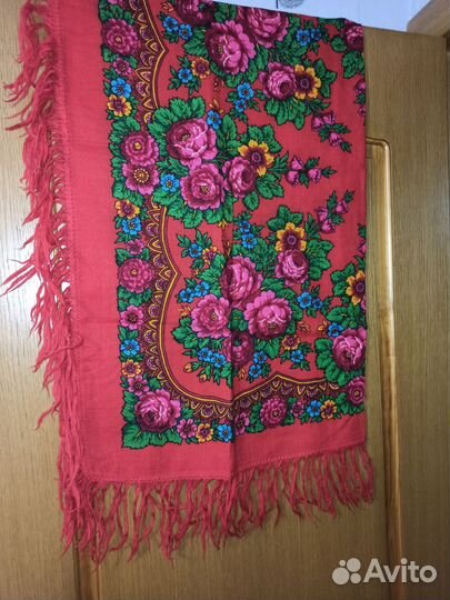 Павлопосадский платок шерсть