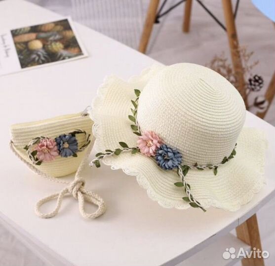 Шляпка с сумочкой для девочки