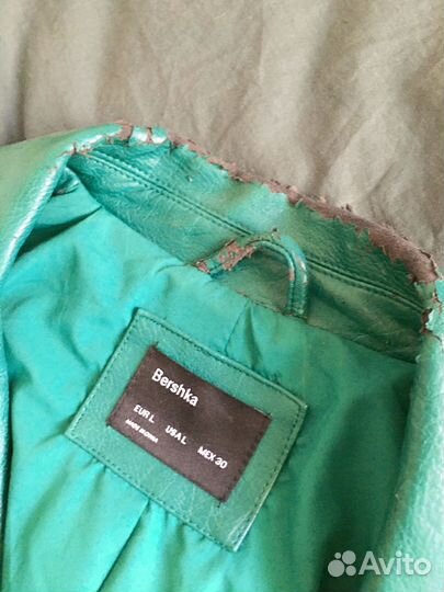 Кожаная косуха Bershka L