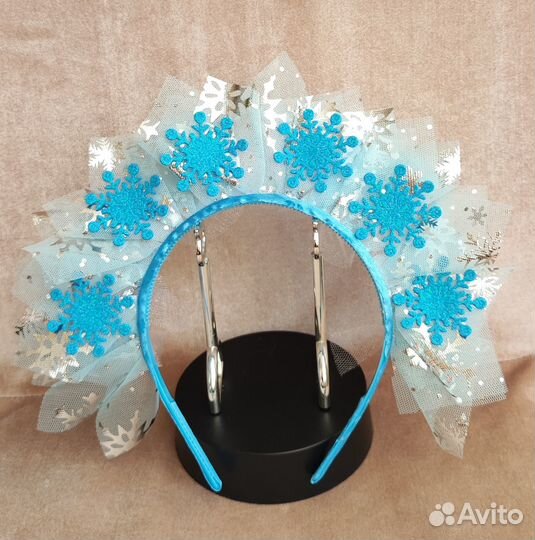 Новогодний ободок снежная королева