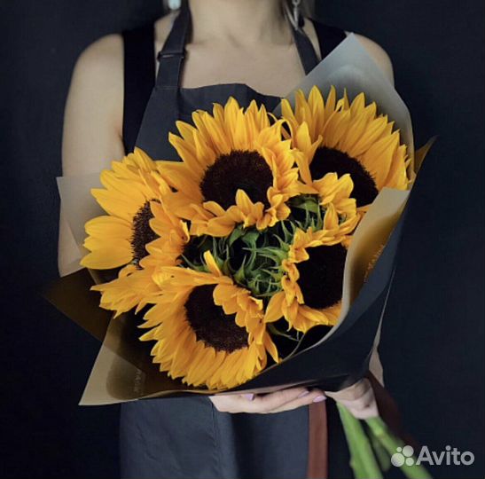 Подсолнухи букет