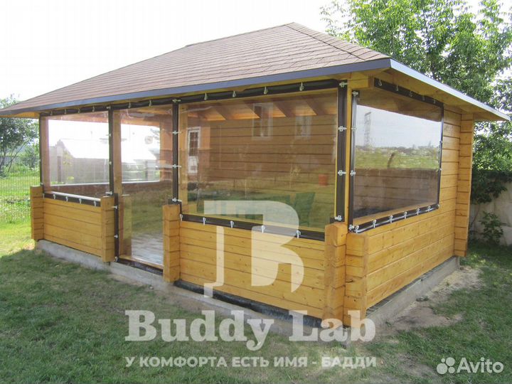 Мягкие окна для кафе, беседки