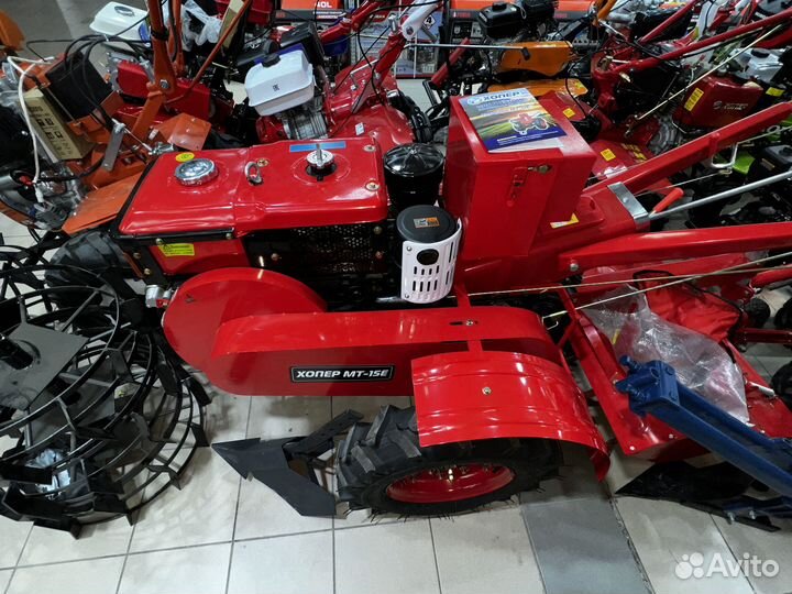 Дизельный мотоблок Хопер мт15е Полный комплект
