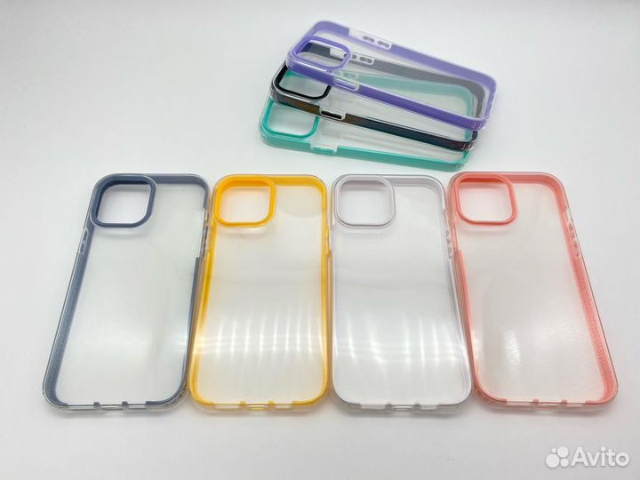 Чехол Радужный Прозрачный iPhone 11/12/13