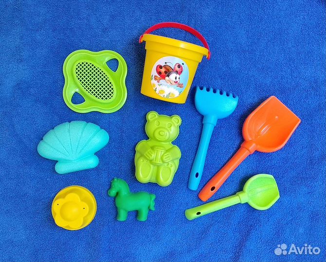 Игрушки для пляжа формочки ведерки лопатки