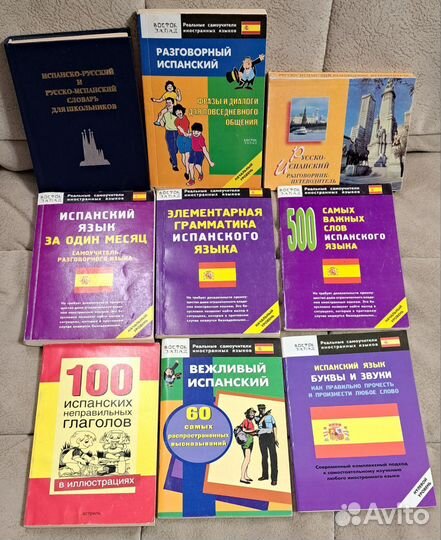 Словарь,разговорник-итальянский,испанский,англ