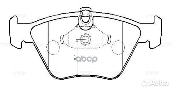 CKB-4 Колодки тормозные дисковые перед GK
