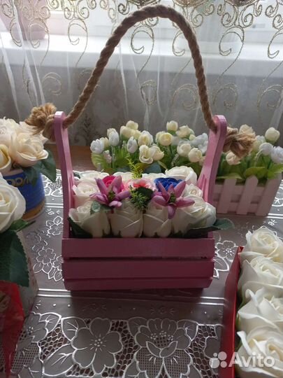 Мыльные букеты