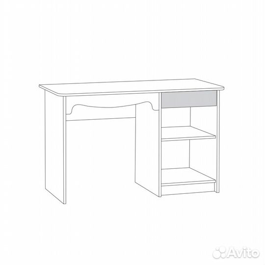 Стол письменный Флоренция 12.24, цвет ясень анкор