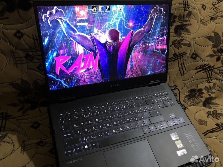 Ноутбук HP Omen 15, Rtx 3060, Ryzen 5 5600h, 1TB
