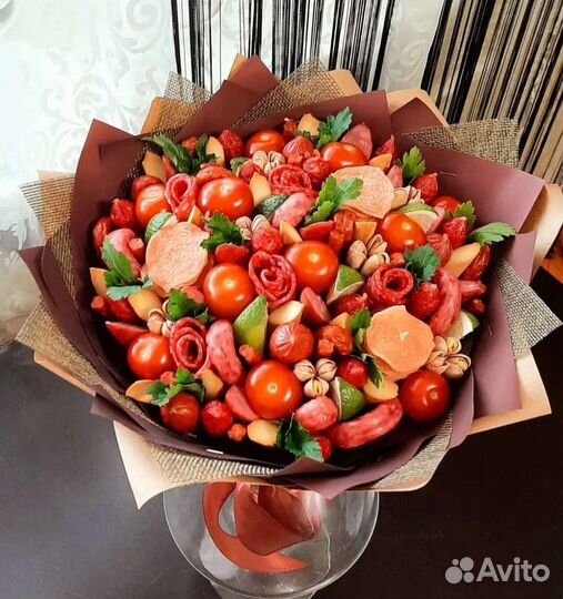 Мужской букет.Съедобный букет. Из продуктов