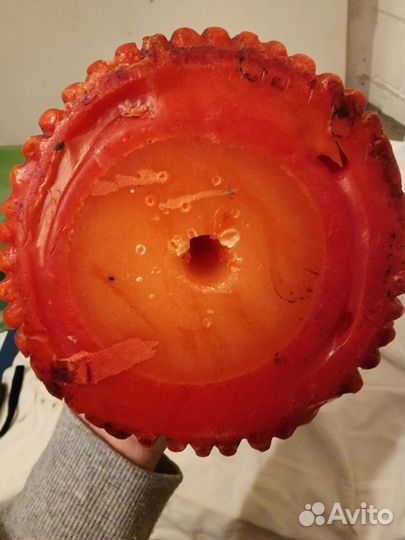 Свеча винтажная рельефная