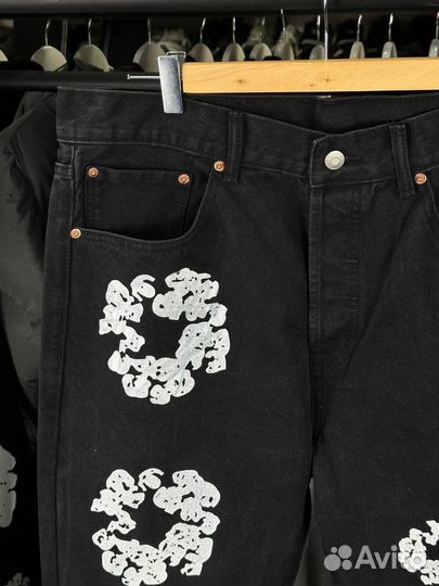 Джинсы denim tears черные