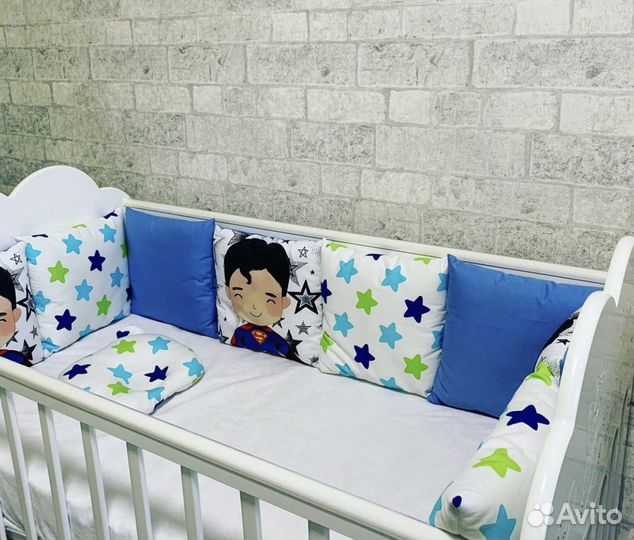 Бортики в кроватку,ручная работа на заказ