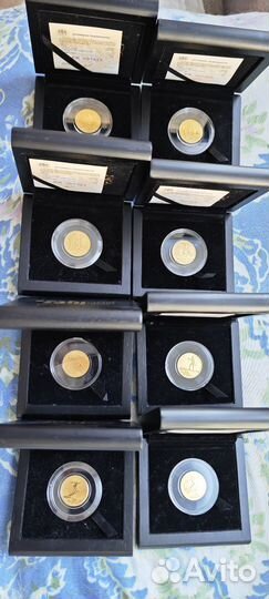 Полный набор золотых монет Олимпиада Сочи