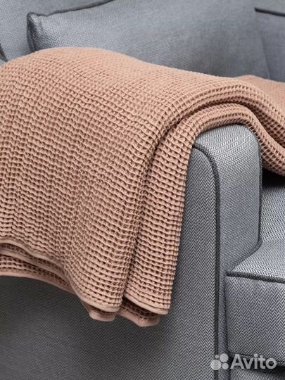 Плед хлопковый интерьерный 170х130см 100 хлопок