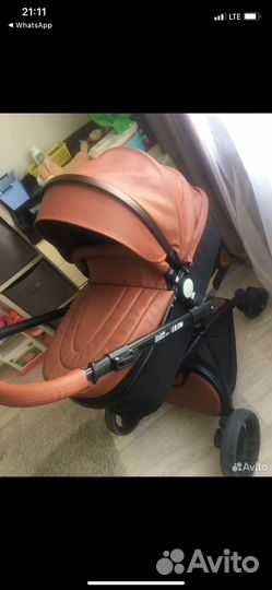 Коляска Aulon plus Max 2 в 1(карамель)