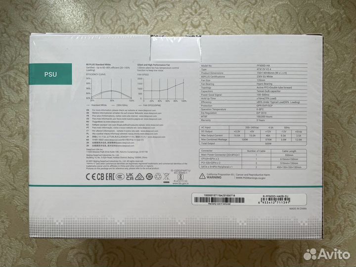 Блок питания deepcool PF 600 новый