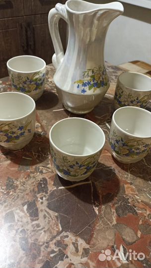 Графин с бакалами керамический времён СССР новый