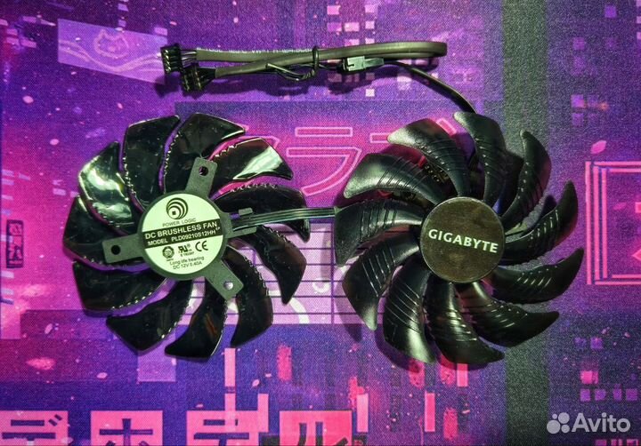 Вентиляторы Gigabyte gtx 1060 1650 1660 2060 rx580