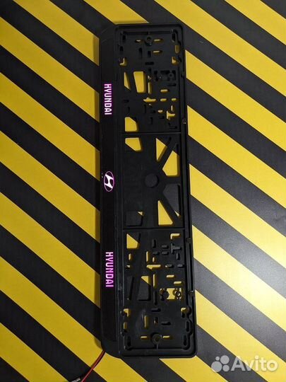 Рамка под номер с подсветкой надписи