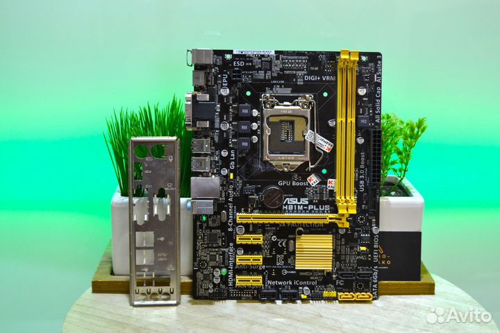 Мат плата Asus H81M-plus (s1150)