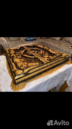 Нарды ручной работы. Под стеклом