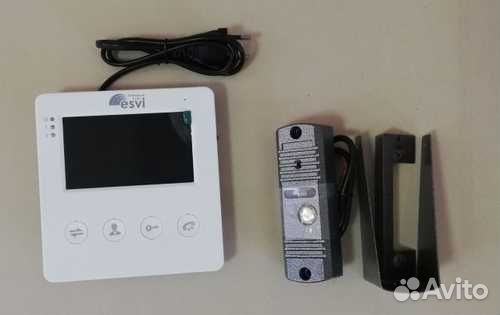 Комплект видеодомофон цветной и вызывная панель