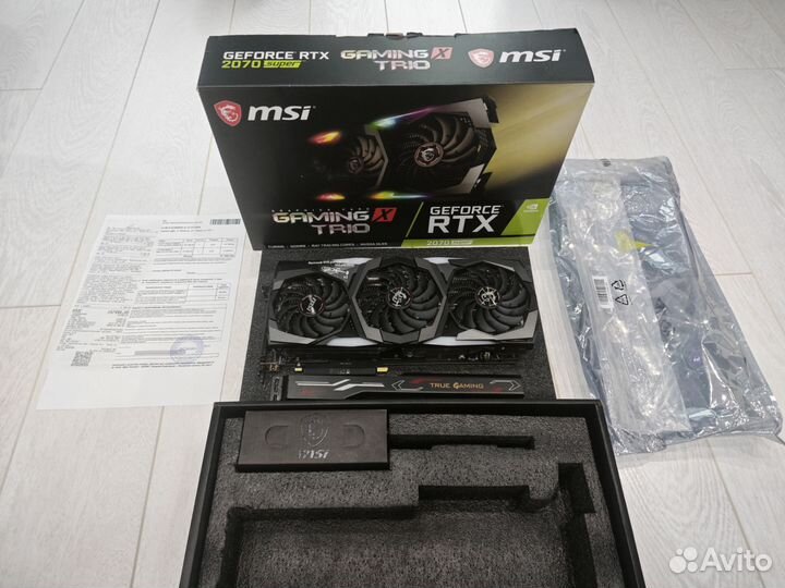 Видеокарта Nvidia RTX 2070 Super Msi Gaming X Trio