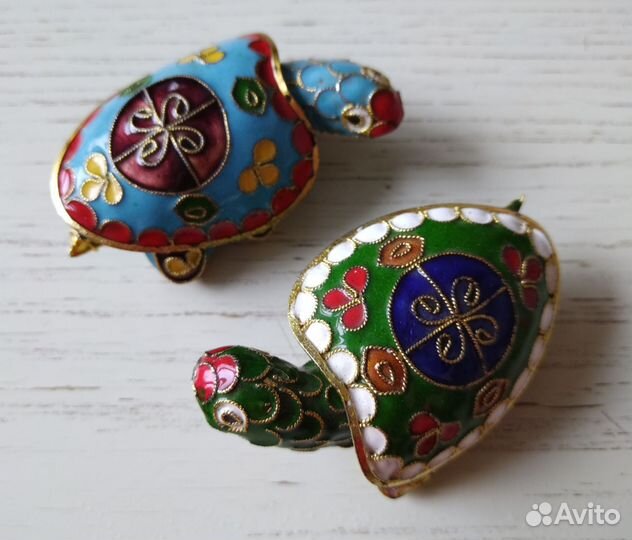 Черепаха -шкатулка Клуазоне