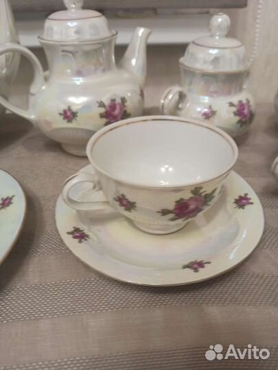 Сервиз чайный роза гдр