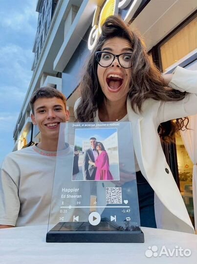 Трек пластинка с живым фото