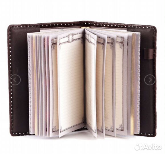 Ежедневник в кожаном переплете