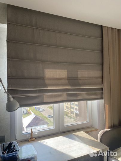 Римская штора с карнизом
