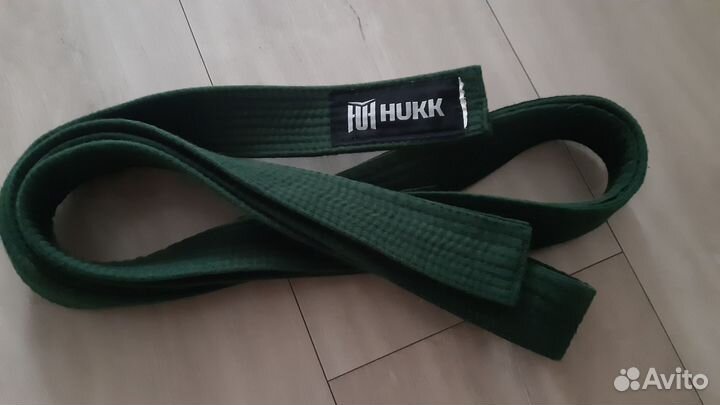 Пояс для кимано зеленый 280см