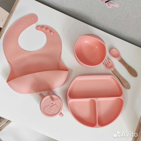 Детская посуда для кормления силиконовая
