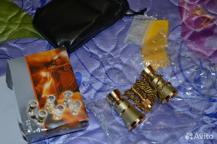 Театральный бинокль 3x25 с цепочкой