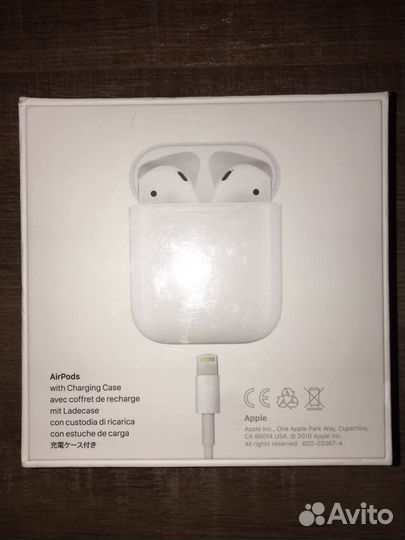 Наушники для айфона AirPods 2 оригинал, новые