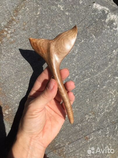 Шпилька для волос ручной работы из дерева