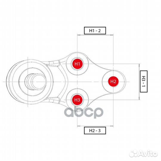 Опора шаровая honda civic 12- (cbho51) CB0135 CTR