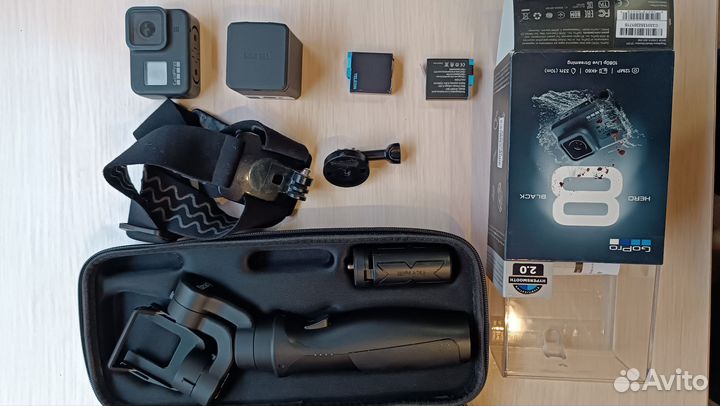 Экшн камера GO pro 8 black полный комплект