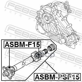 Вал карданный передний BMW E70/E71 08 asbmpsf15