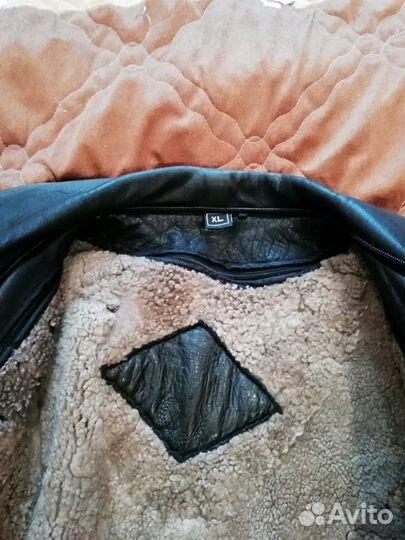 Куртка кожаная натуральная и мех натуральный